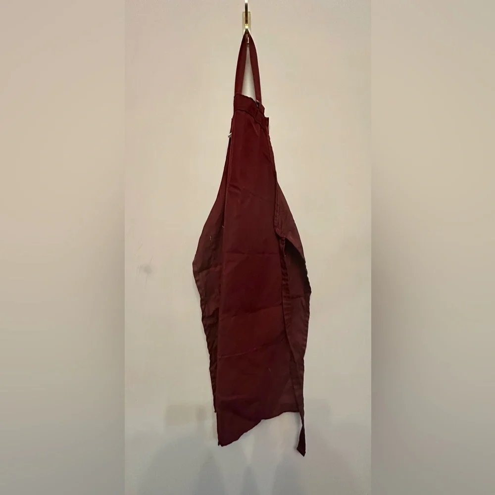 Vintage Vibes Wine-Themed Burgundy Kitchen Apron -OS Adjustable